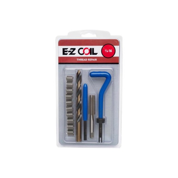 E-Z Lok Free-Running Helical Insert Repair Kit, Helical Inserts, 1/4"-20, Plain 18-8 Stainless Steel SK20815